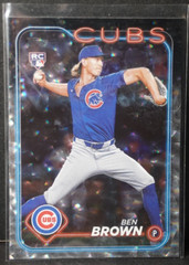 BEN BROWN—2024 Topps Update Series Silver Crackle Foil #US183—ROOKIE CARD
