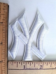 New York Yankees NY Embroidered Patch MLB 2.75″ Iron on Sew on Free Shipping