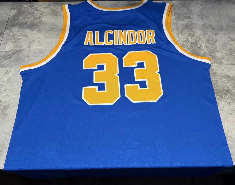 NWOT Kareem Abdul-Jabbar UCLA Jersey Blue/Yellow Small!! Len Alcindor.