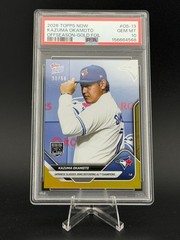 2026 Topps Now Kazuma Okamoto [Offseason-Gold Foil] #OS-13 /50 PSA 10 GEM MINT