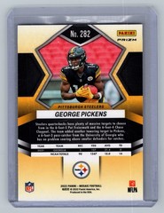 2022 Panini Mosaic #282 George Pickens Mosaic Reactive Orange