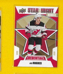 77042 2019-20 Upper Deck Credentials 1st Star of the Night #1S08 Jack Hughes