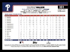 2025 Topps Sandglitter #351 Taijuan Walker Philadelphia Phillies