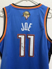Isaiah Joe Autographed Signed Oklahoma City Thunder OKC FINALS Jersey JSA COA