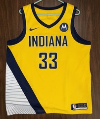 Nike Connect Swingman Myles Turner Indiana Pacers Gold NBA Jersey Men’s 52 XL