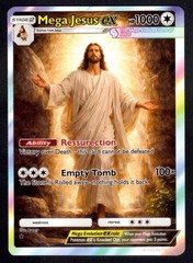 Jesus Custom Poke mon Style TCG Gaming Card Resurrection Collector’s Card Easter