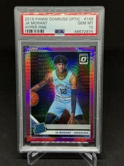 Panini 2019-20 Donruss Optic Ja Morant Rated Rookie #168 Pink Hyper PSA 10