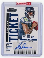 Jalen Milroe 2025 Panini Select #3 Rookie Ticket Auto Redemption Seahawks