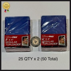 Ultra PRO 25 Pack 3″x4″ Clear Regular Toploaders Jersey Cards Protector Storage