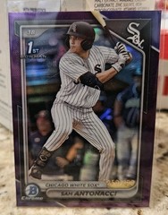 Sam Antonacci 2024 Bowman Draft Chrome Purple Refractor /250 White Sox #BDC-158