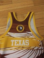 Ferndale Eagles (MI) Short Time Match Used Wrestling Singlet Youth Size 2XS