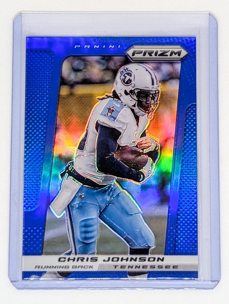 2013 Panini Prizm Blue Prizm #48 Chris Johnson Tennessee Titans Color Match