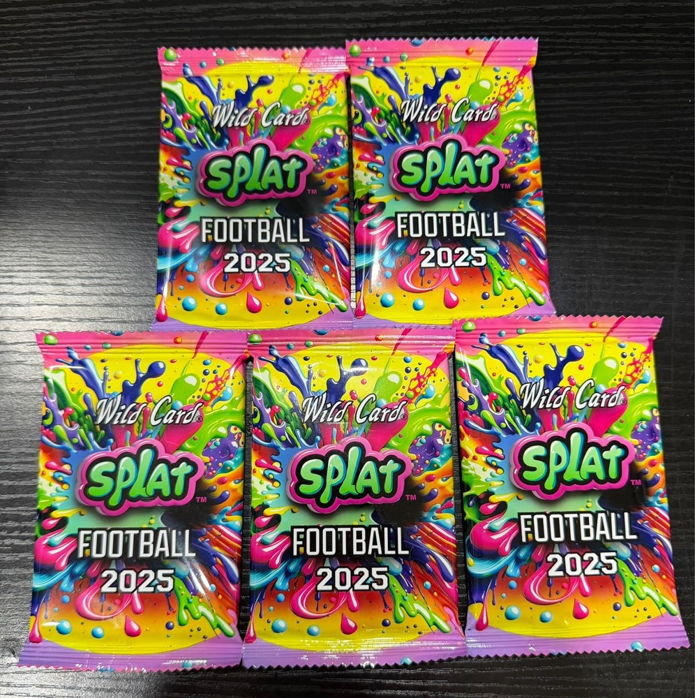 PACK OF 5 – 2025 SPLAT Football Wild Card Factory Sealed POSSIBLE DUAL AUTO TRUE