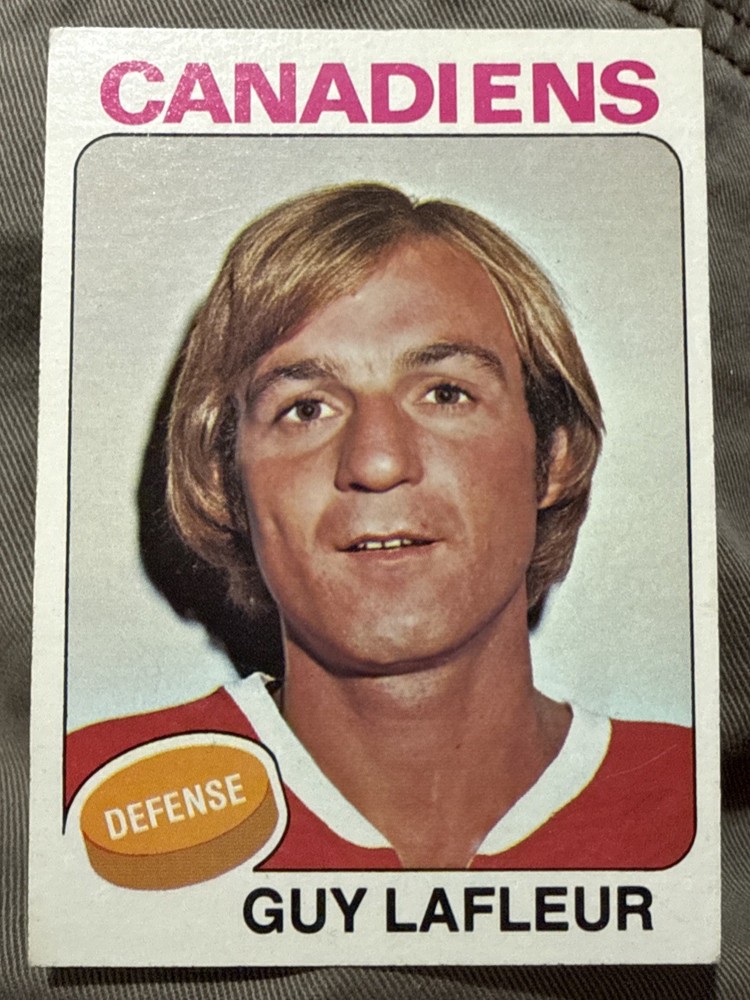 1975-76 Topps Hockey #126 Guy Lafleur HOF Montreal Canadiens. EX-Mt+- NrMt