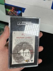 Michael Jordan 1998 Upper Deck MJx #124 SGC 10 GM HOLDING MVP TROPHY GOAT HOF