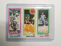 1980-81 Topps Basketball #170 Earl Monroe, 206James Silas, 91 Terry Tyler Rookie