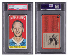 1964 Topps Jim Pappin Rc Rookie #64 PSA 8 NM MT