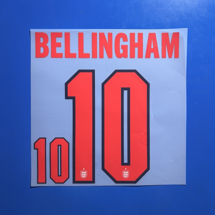 2026 Jude Bellingham Player Size Nameset Name Number ID Print Set