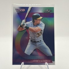 JOSE CANSECO 2024 Leaf Vivid Baseball 1/1 OAKLAND As