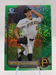 Hunter Barco 2022 Bowman Draft 1st Green Sparkle Refractor /99 #BDC-103 Pirates