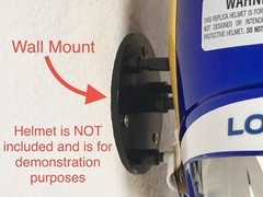 4-Pack Floating Hidden Wall Mount to Display Full Size Football Helmet