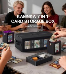 Kabinka MTG Commander Deck Box, 6Deck Modular Card Case with Dice Tray Holds…