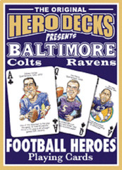 NFL Football Hero Decks Caricature 52 Playing Cards Parady Cards Same Day Ship