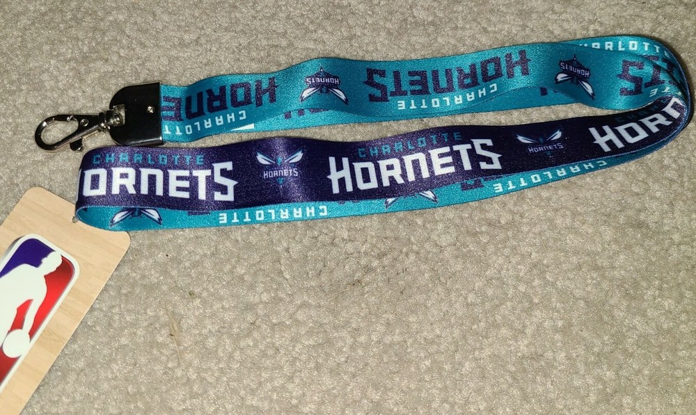NBA Charlotte Hornets Lanyard Keychain NWT Free Ship