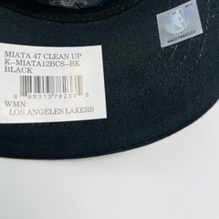 ‘47 Brand NBA Los Angeles Lakers Womens Adjustable Strapback Black Hat Cap NEW