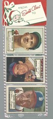 1952 TOPPS Christmas RACK PACK POSSIBLE MICKEY MANTLE ROOKIE/ED MATHEWS R!!!