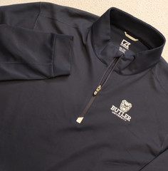 Butler University Bulldogs 1/4 Zip XXL Blue Mens Cutter Buck Golf DryTec