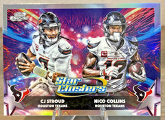 2025 Topps Cosmic Chrome Star Clusters CJ STROUD & NICO COLLINS SC-11 Texans