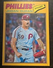 2026 Topps Heritage Yellow Border SP #14 Jhoan Duran Phillies MLB