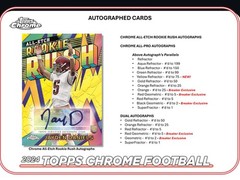 2024 TOPPS CHROME FOOTBALL HOBBY BOX