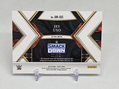 2023 Panini Select WWE Autographed Memorabilia Jey Uso Red Prizm /49 Auto AM-JUS