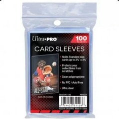 10 Ten Pack Lot of 100 Soft Sleeves / Penny Sleeve for Baseball Cards & Other…