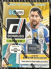 Panini 2025-26 Donruss Soccer Road to FIFA World Cup Blaster Box 90 Cards HOBBY