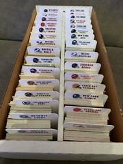 (32) TALL Sports Card Dividers With (32) FREE Customized NFL Helmet Labels