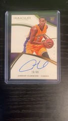 Panini 2014-15 Immaculate Jordan Clarkson RC Auto #141 Los Angeles Lakers /99