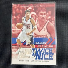 2004-05 Bowman Draft Twice as Nice Memorabilia Marko Jaric #TN-MJ 00ix