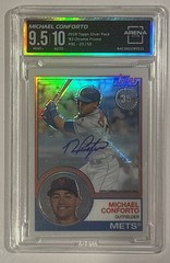 2018 Topps Silver Pack Michael Conforto 83 Chrome Promo. Auto /50 Arena Club 9.5
