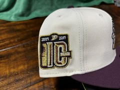 Anaheim Mighty Ducks Off White Plum New Era Fitted 7 3/4 Green Glow In The Dark