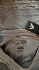 Arsenal Football Soccer T-Shirt Adidas L Gray Short Sleeves