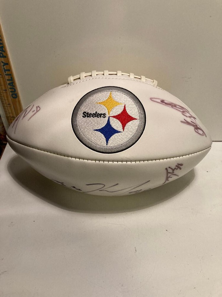 NFL PITTSBURGH STEELERS MULTI-SIGNED FOOTBALL with COA (PLAYERS UNKNOWN)