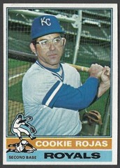 COOKIE ROJAS NM+-1976 TOPPS # 311-KANSAS CITY ROYALS 2B-HIGH GRADE SET BREAK-UP
