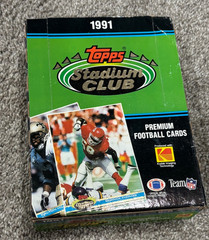 1991 Stadium Club football box 36 packs Favre RC?