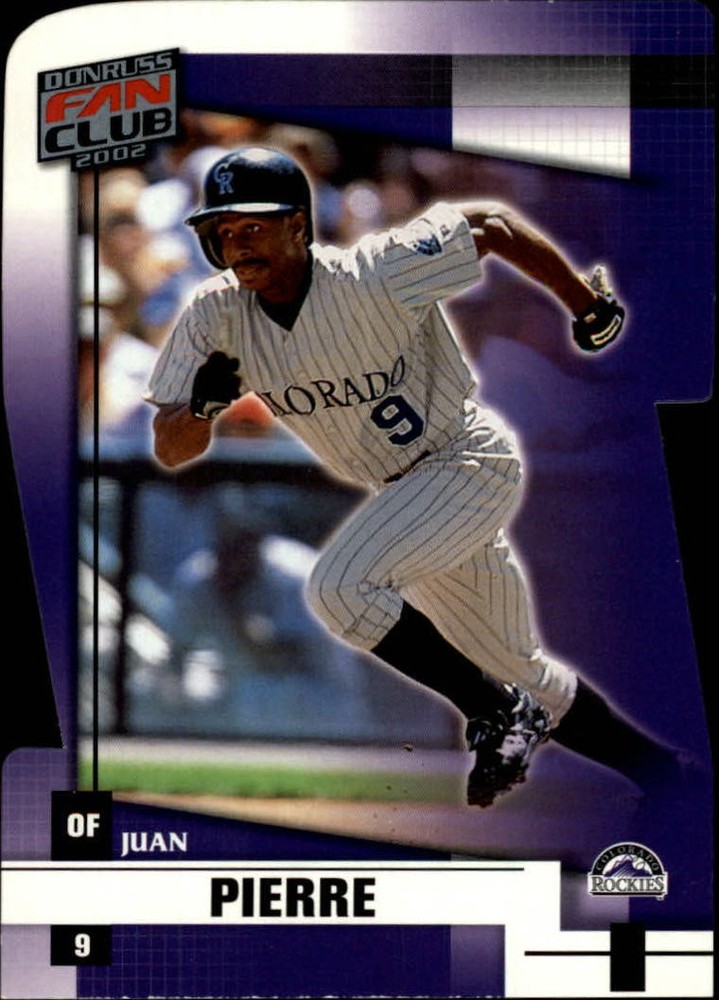 2002 Donruss Fan Club Die-Cuts #44 Juan Pierre Card
