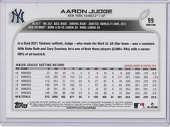 2022 Topps Oversized 5×7 AARON JUDGE Field of Dreams Photo Variation SP /49