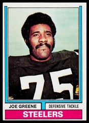 Joe Greene, 1974 Topps, #40, Pittsburgh Steelers,