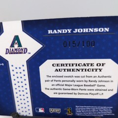 2005 Playoff Prestige – Stars of Mlb Randy Johnson #MLB-1 Jerseys /100 (MEM)